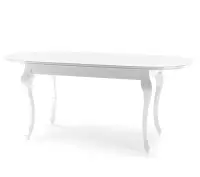 MERSO LK  stół rozkładany 80x140-180 owal  biały połysk